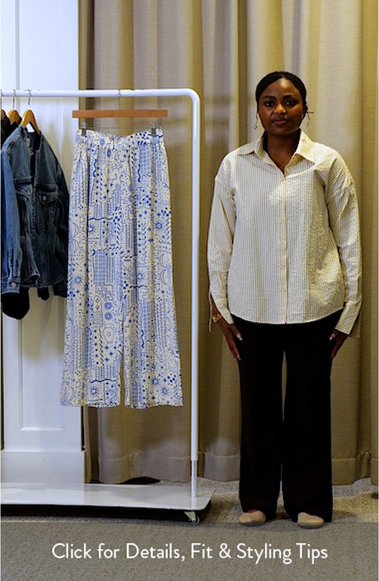 Follow Me Print Wide Leg Pants, sales video thumbnail