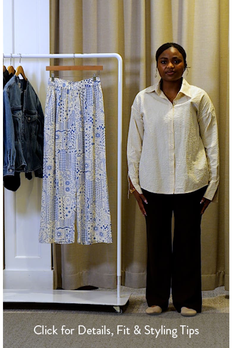 Follow Me Print Wide Leg Pants video