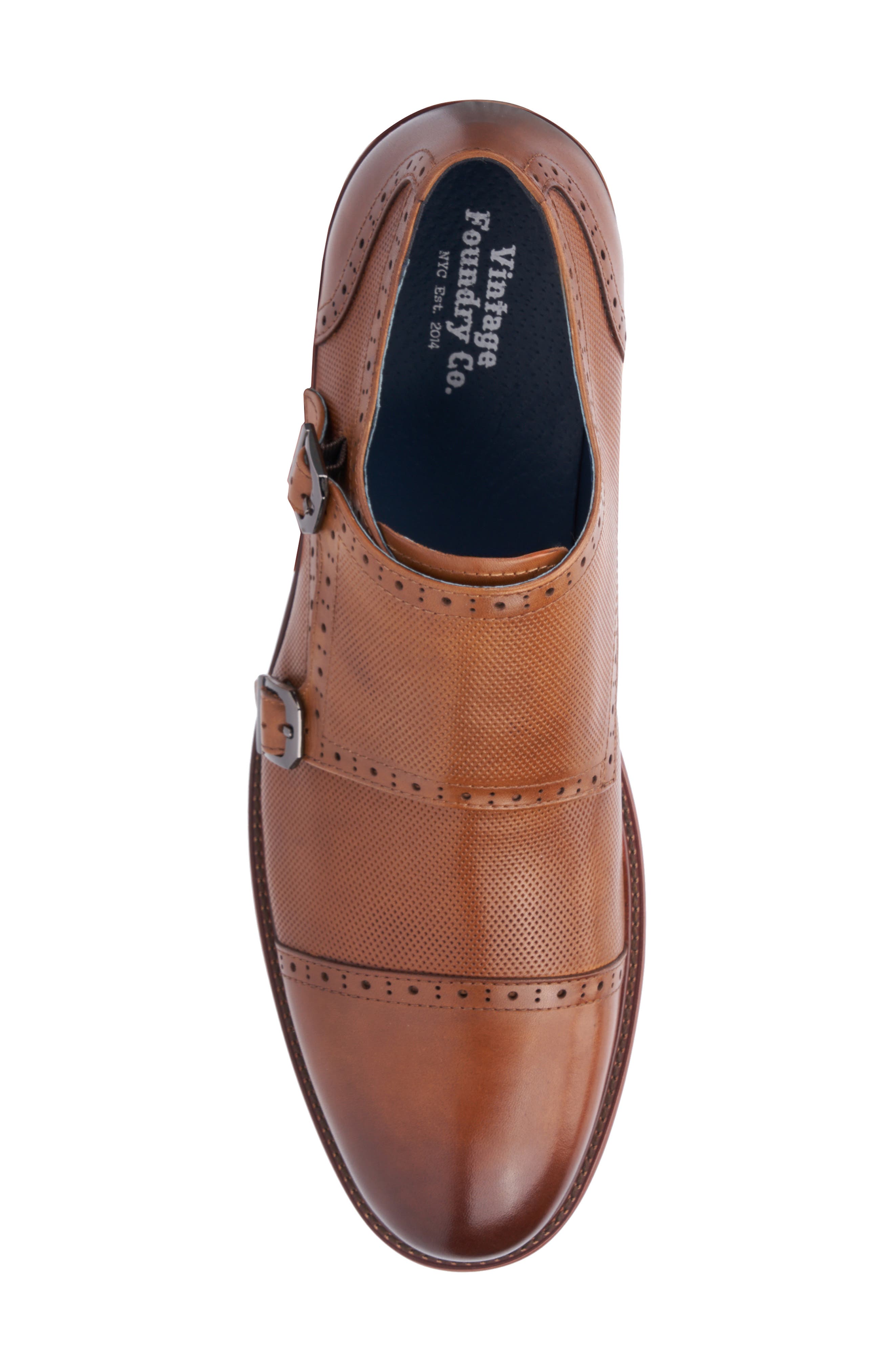 VINTAGE FOUNDRY Morgan Monk Strap Leather Loafer, Alternate, color, Tan