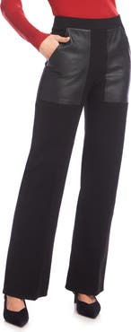 Karen Kane Contrast Pocket Straight Leg Pants