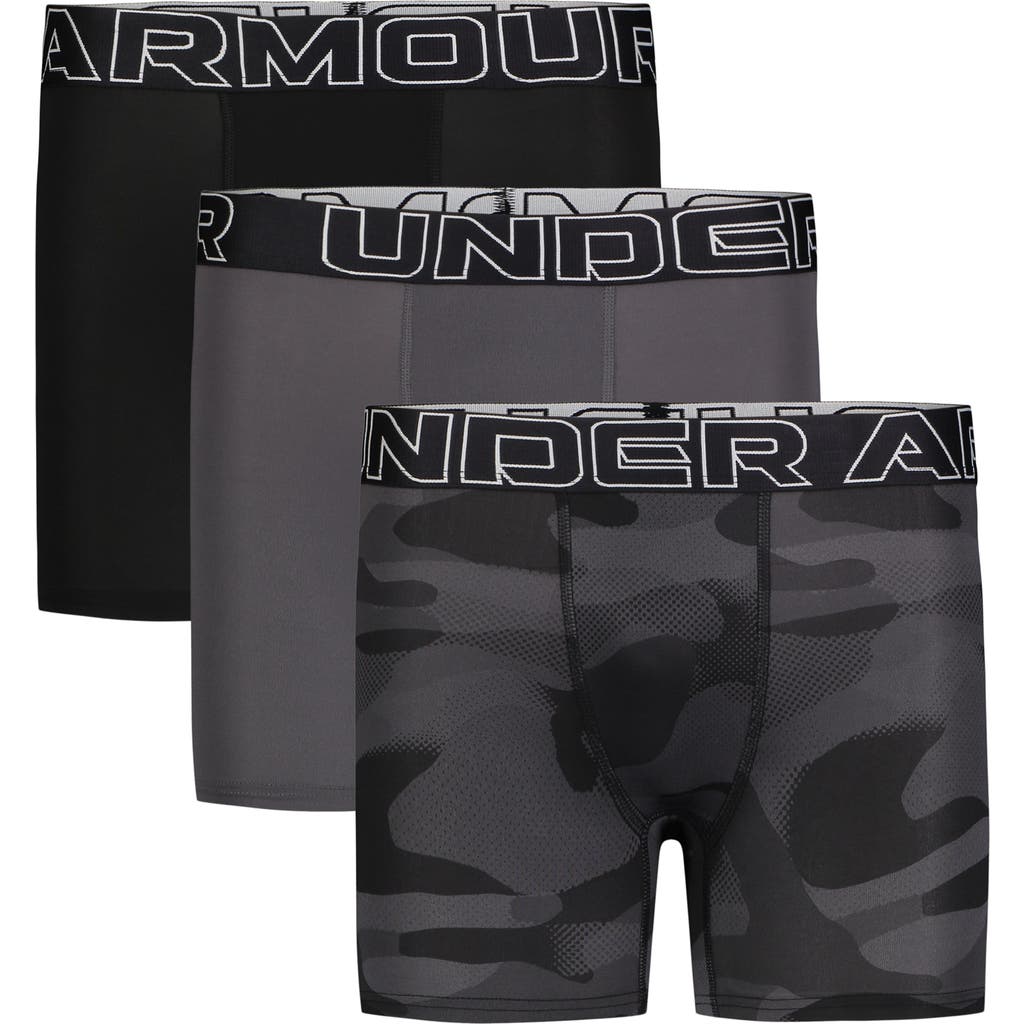 Under Armour Kids' Assorted 3-pack Ua Performance Tech™ Boxer Briefs In Multi