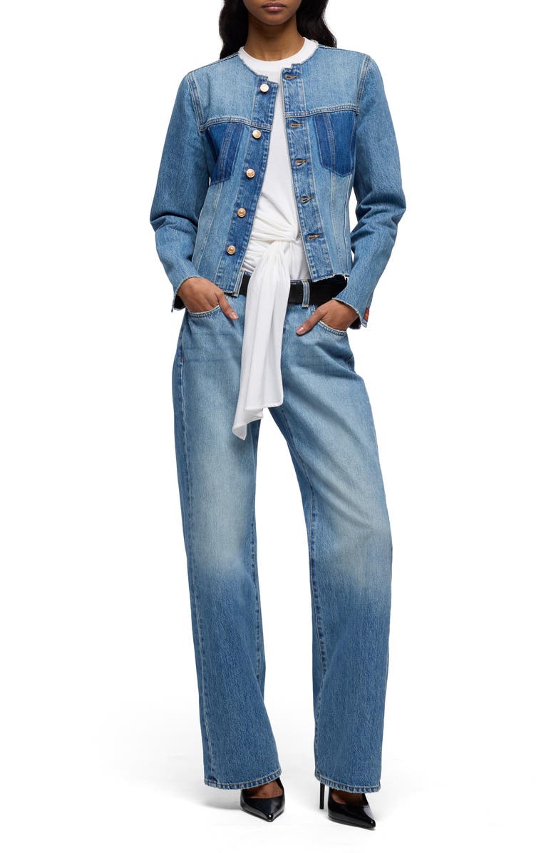 7 For All Mankind Low Straight Leg Jeans, Alternate, color, Shadowcrest