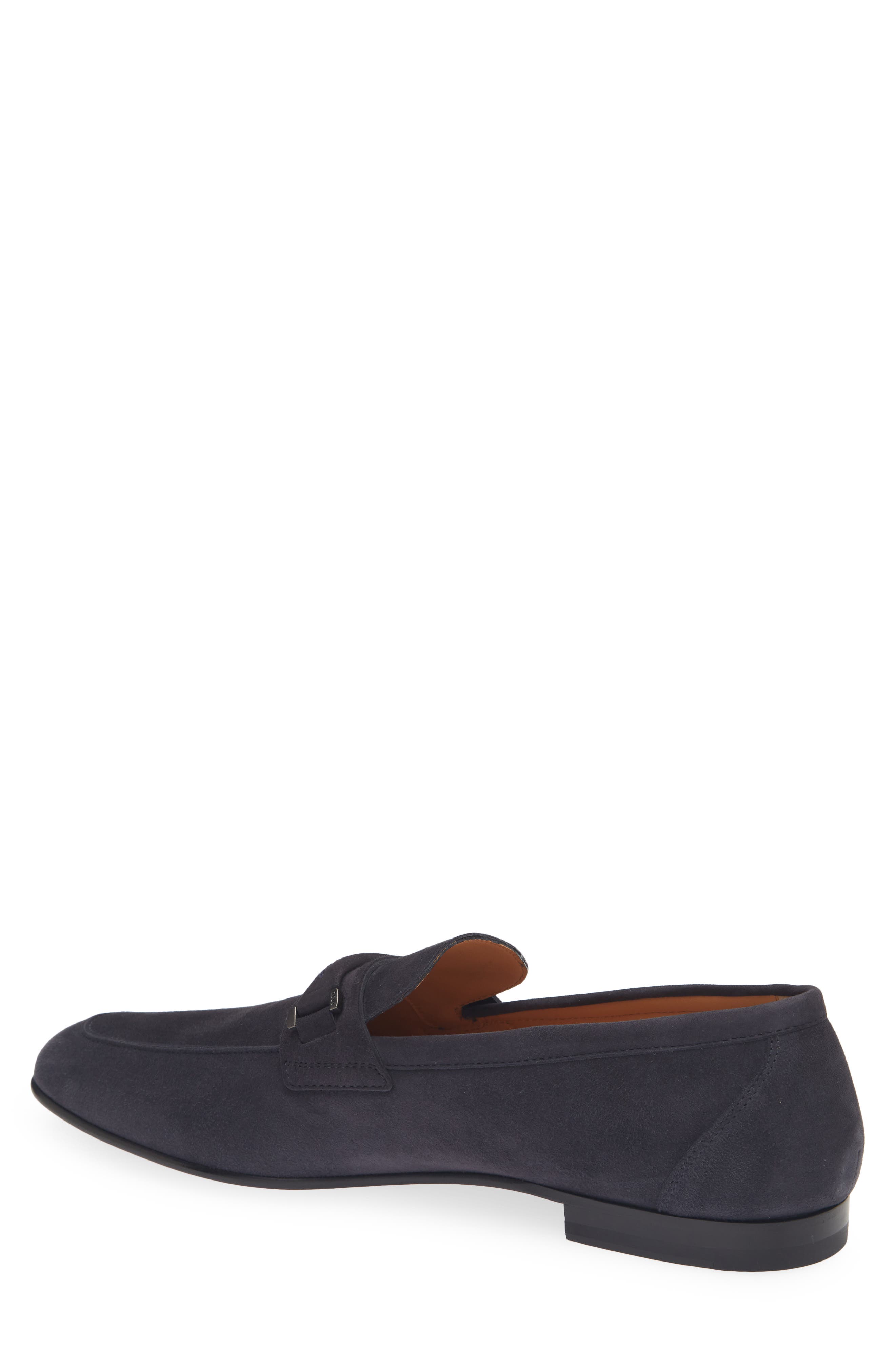 Pashmy Suede Loafer, Alternate, color, BLU