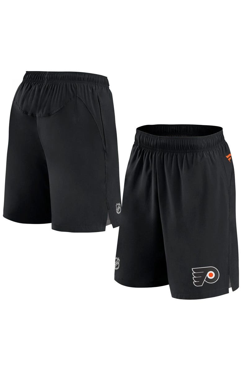 FANATICS Men's Fanatics Branded Black Philadelphia Flyers Authentic Pro Rink Shorts, Main, color, 