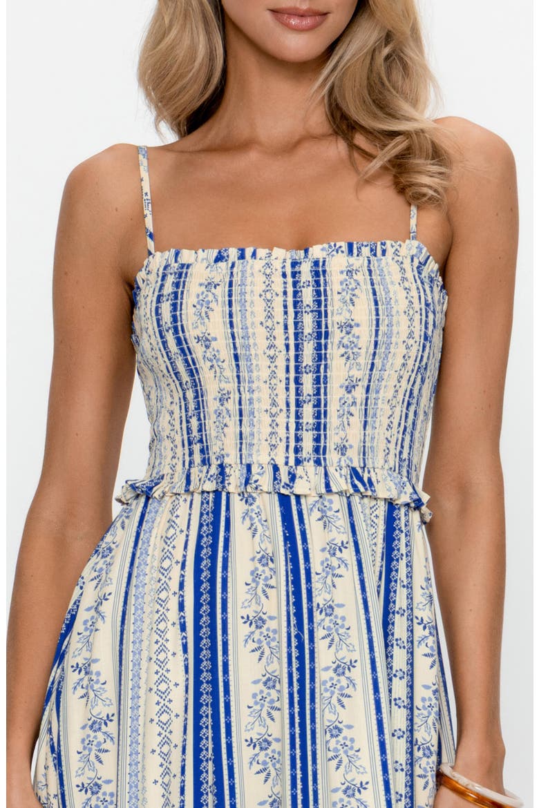 Stripe Sleeveless Midi Dress, Alternate, color, LIGHT BLUE