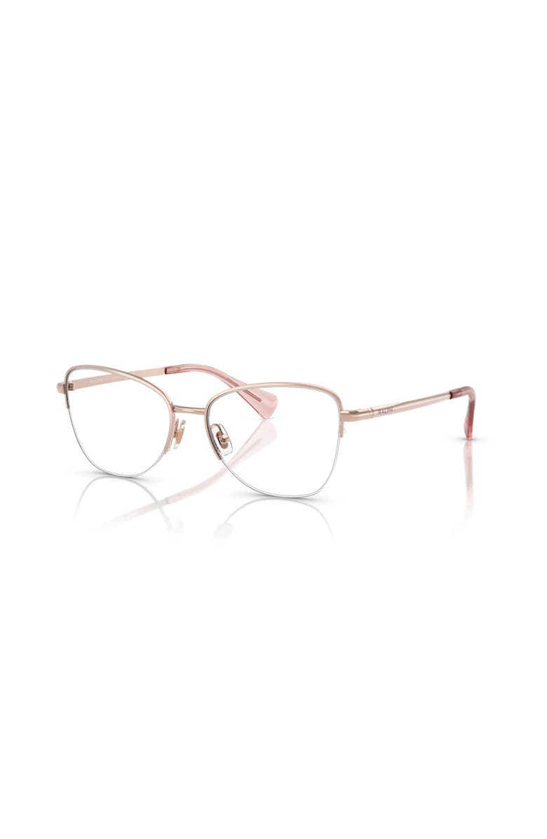 RALPH 53mm Irregular optical glasses, Main, color, Rose Gold