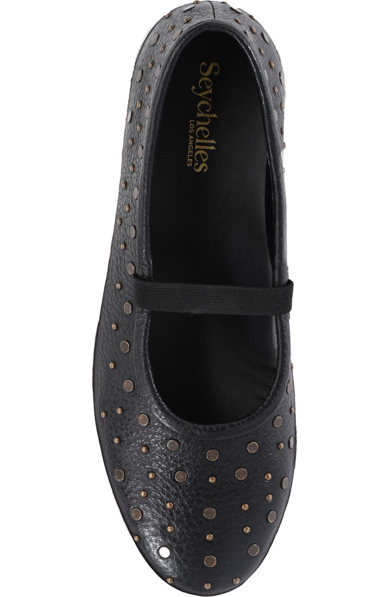 Seychelles Moon Child Stud Mary Jane Flat, Alternate, color, Black Leather