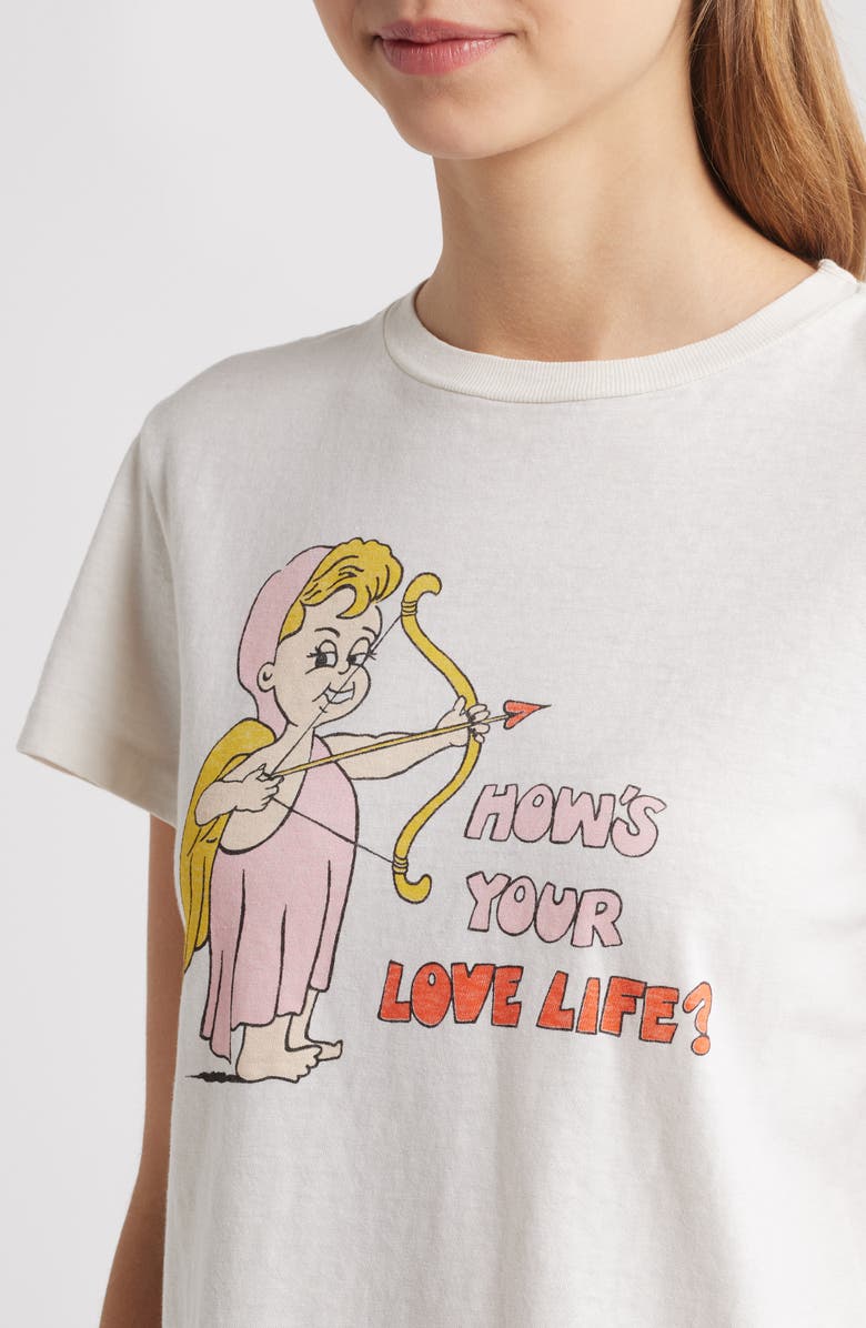 Re/Done Classic Love Life Cotton Graphic T-Shirt, Alternate, color, 