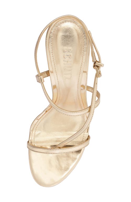 Schutz Azure Slingback Sandal In Gold