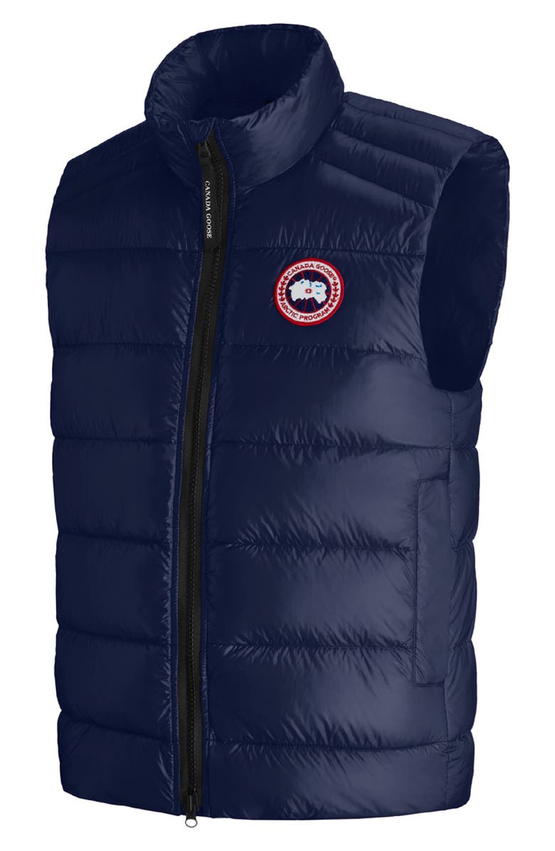 Canada Goose Crofton Water Resistant Packable Quilted 750-Fill-Power Down Vest, Alternate, color, Atlantic Navy