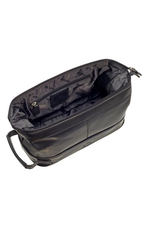 Mancini Classic Toiletry Bag In Black