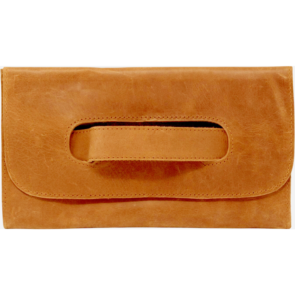 Able Mare Handle Clutch In Cognac