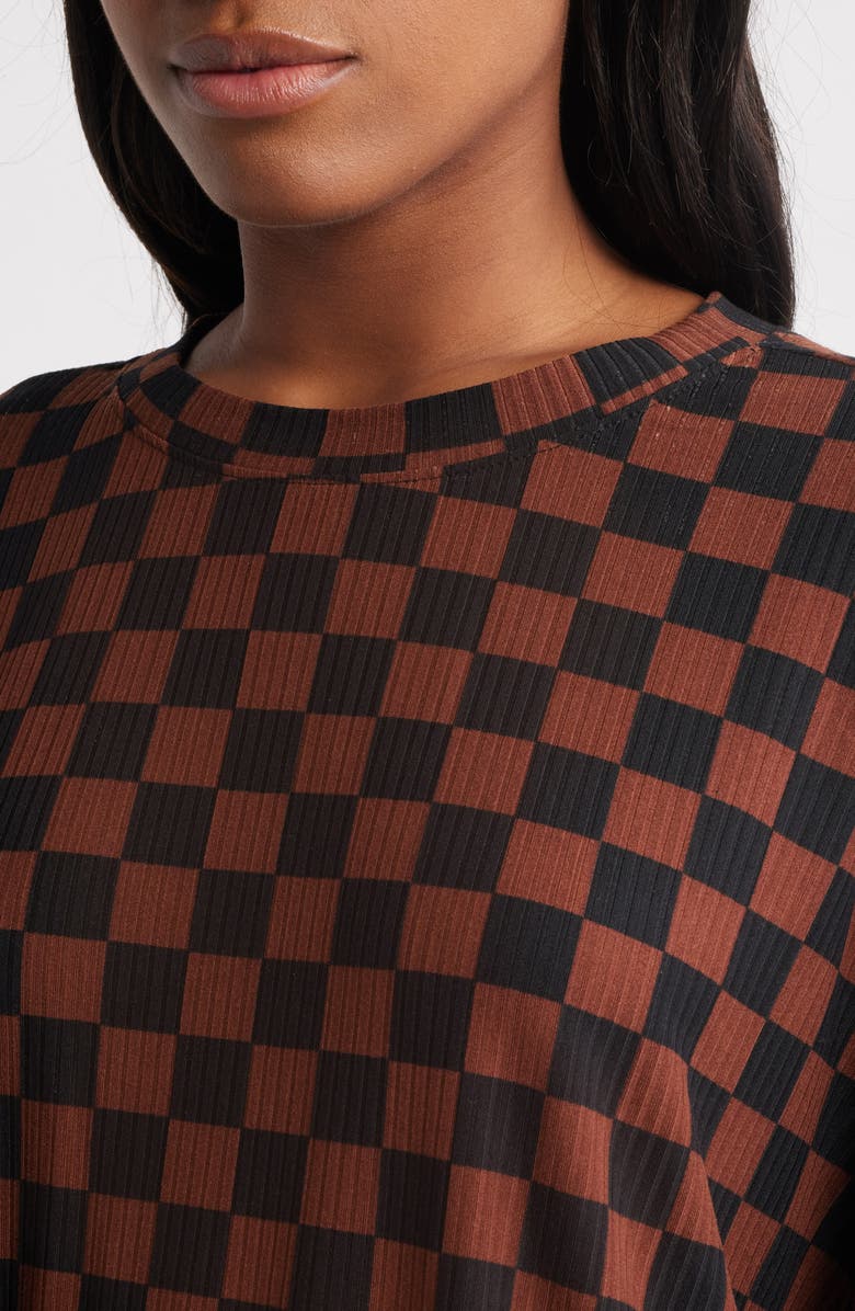 Dressed in Lala Malone Rib Oversize T-Shirt & Biker Shorts Set, Alternate, color, 