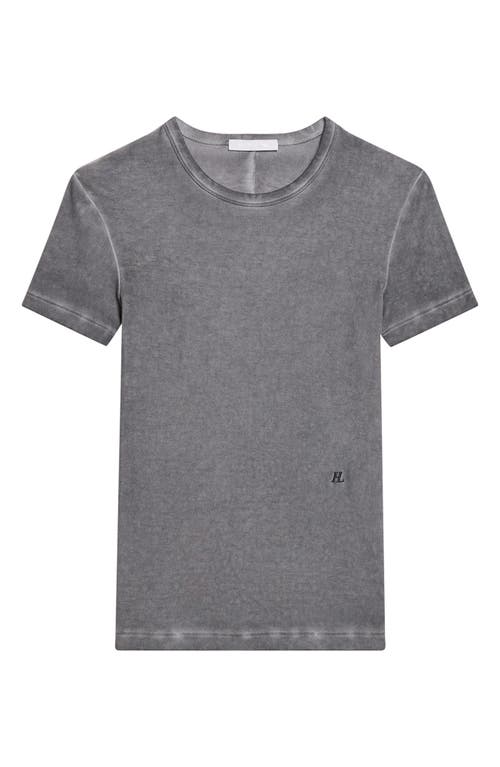 HELMUT LANG HELMUT LANG GARMENT DYED SHRUNKEN PIMA COTTON T-SHIRT