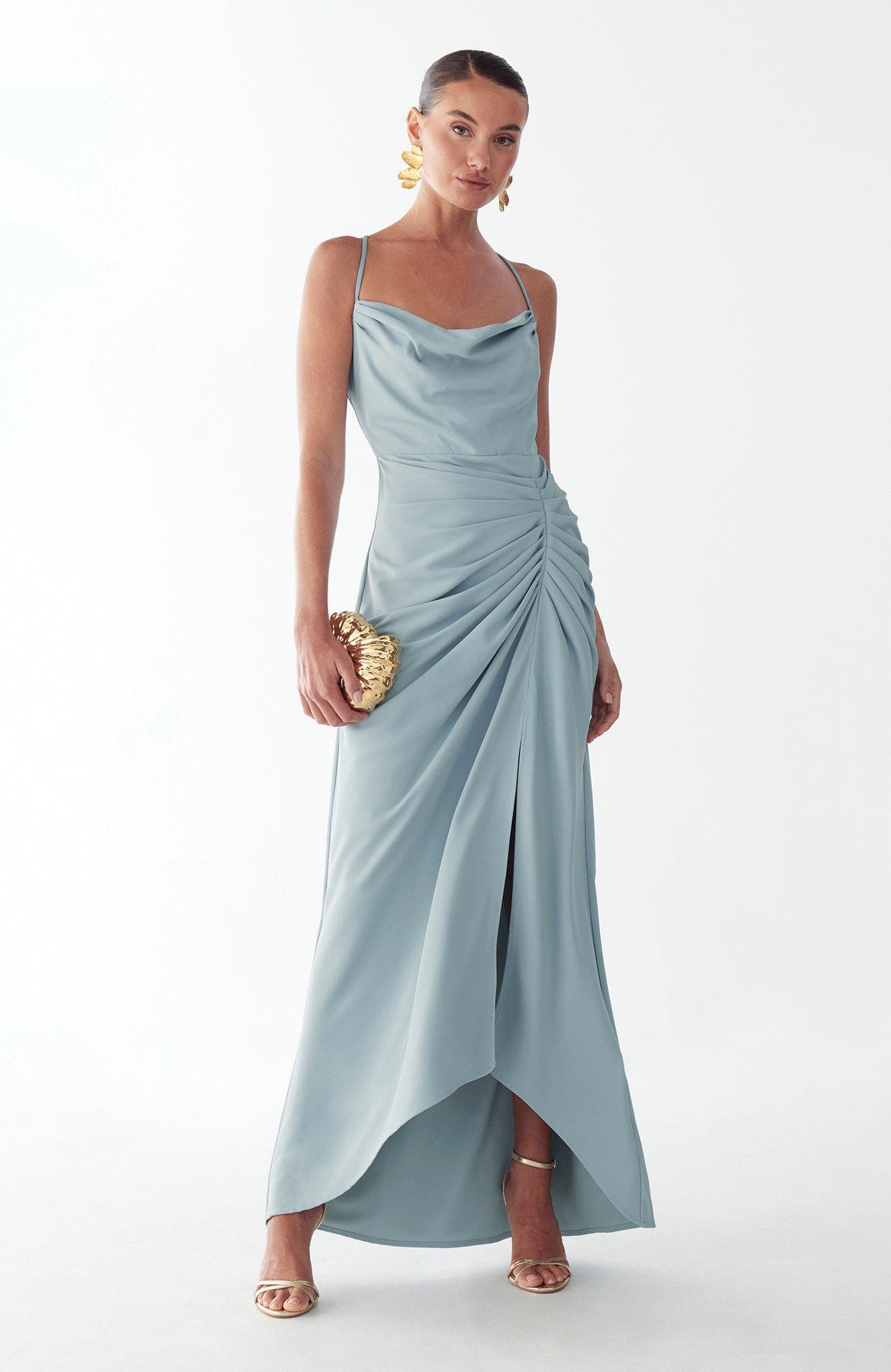 Eliza Draped Maxi Dress - image 2