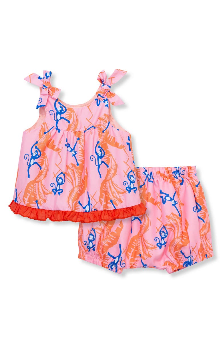 Peek Essentials Monkey Print Tank & Bloomers, Main, color, 