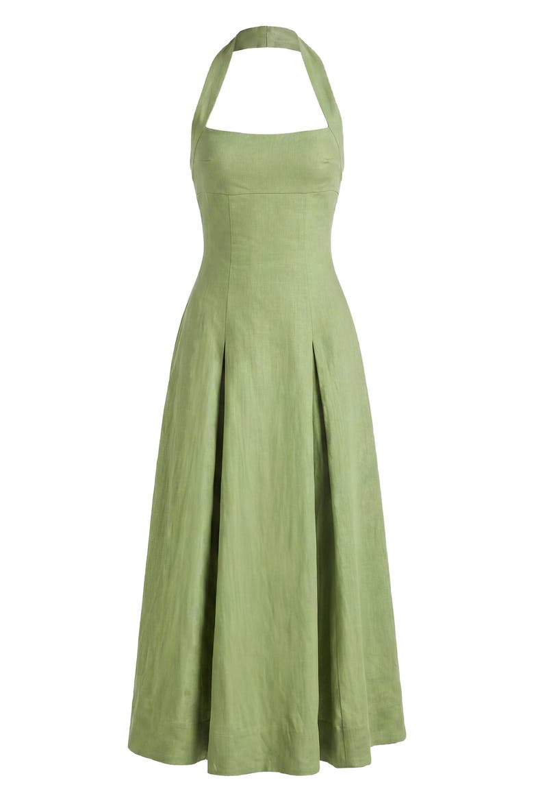 Elisabeth Halter Neck Dress, Alternate, color, Cactus