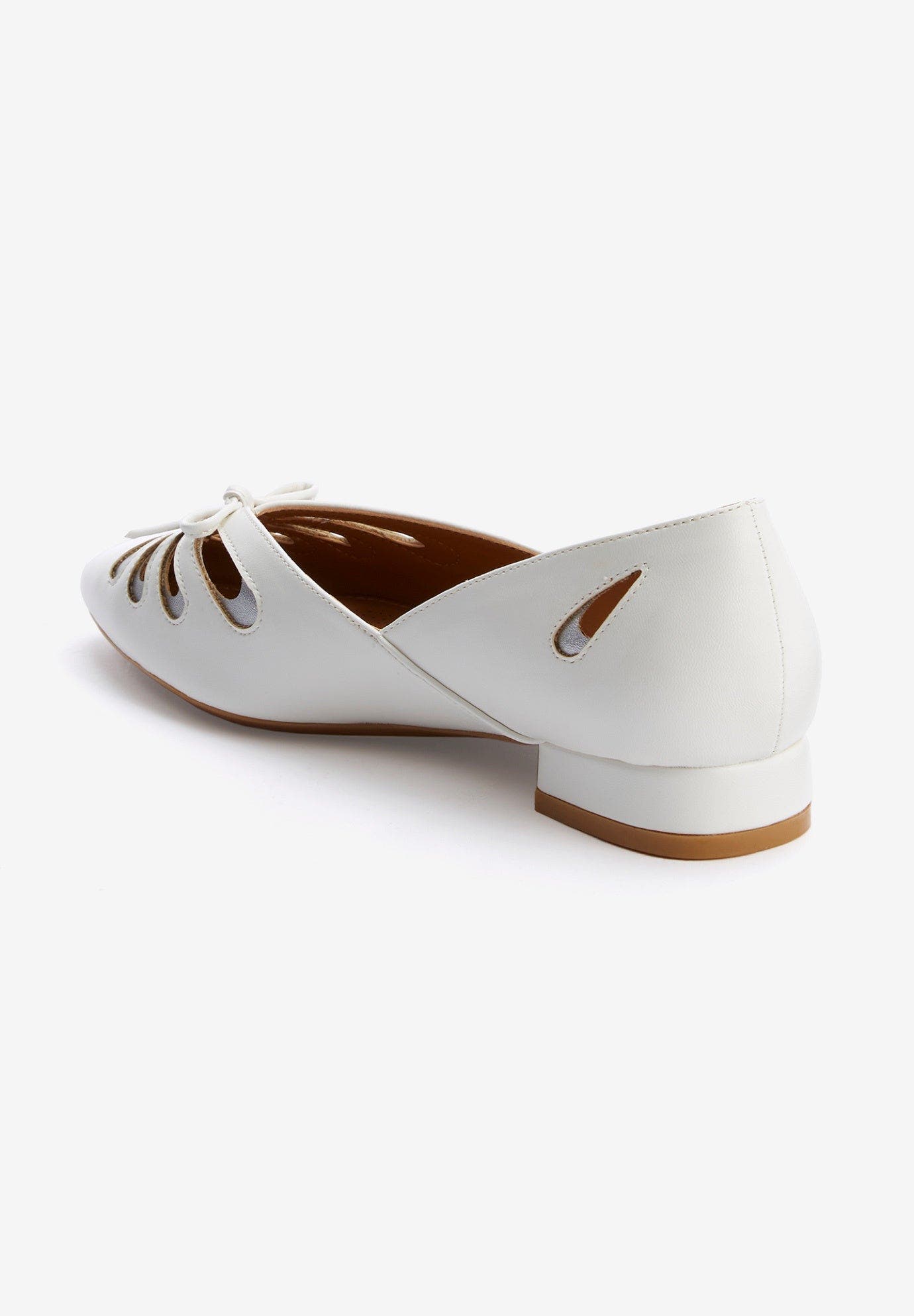 The Arabella Slip On Flat, Alternate, color, WHITE