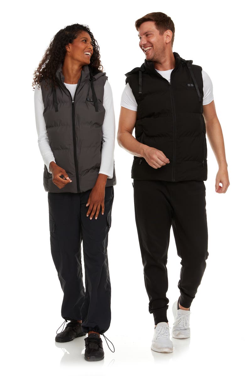 HELIOS THE HEATED COAT Helios Paffuto Water Resistant Heated Vest with Power Bank, Alternate, color, 