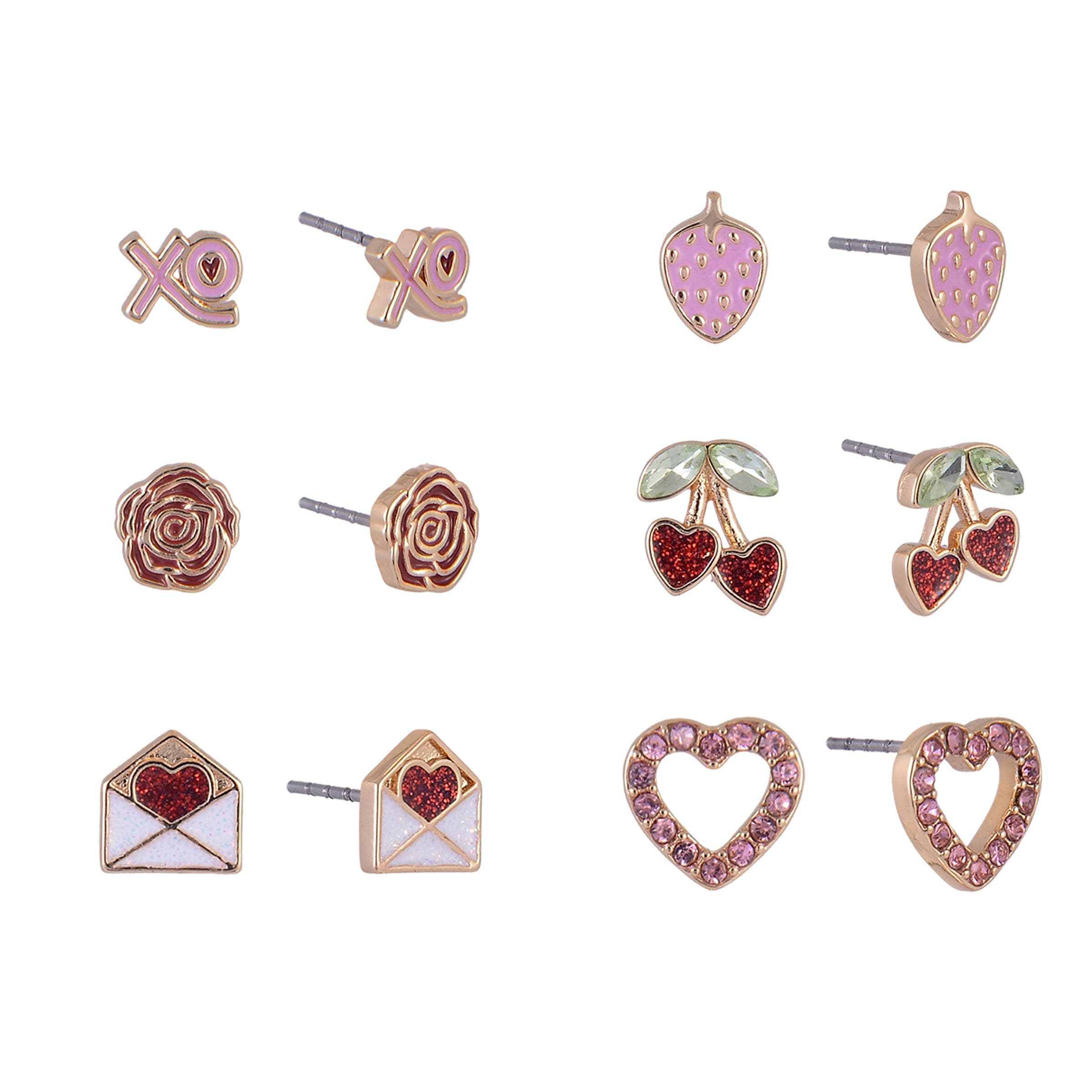 selected Red, Pink, Gold