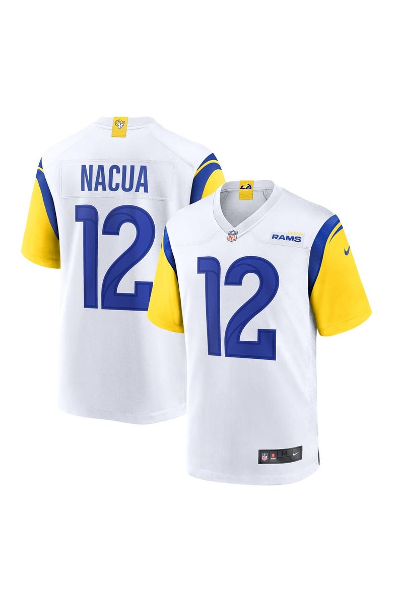 Nike Men's Nike Puka Nacua White Los Angeles Rams Game Player Jersey, Alternate, color, White