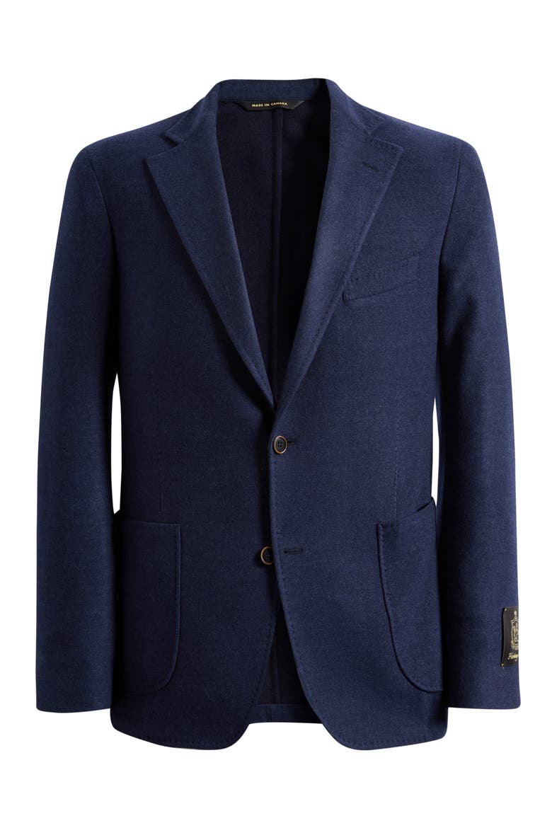 Drago Regular Fit Super 180s Wool Sport Coat, Alternate, color, DARK BLUE