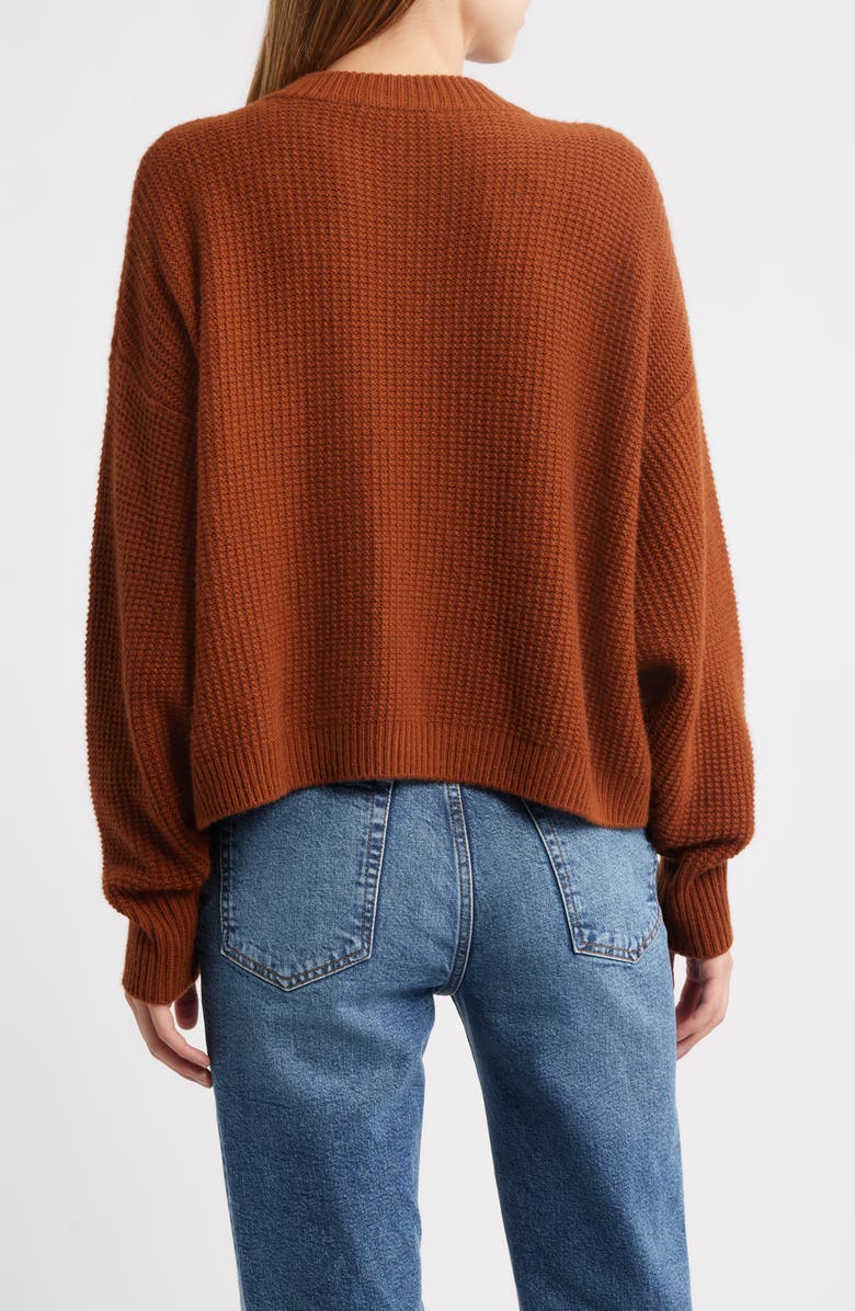 FRAME Wool & Cashmere Cardigan, Alternate, color, Rust