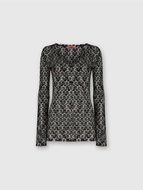 Slim Fit V-neck Sweater In Lace