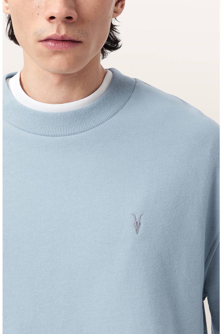 Asher Crewneck Sweatshirt, Alternate, color, MISTY BLUE
