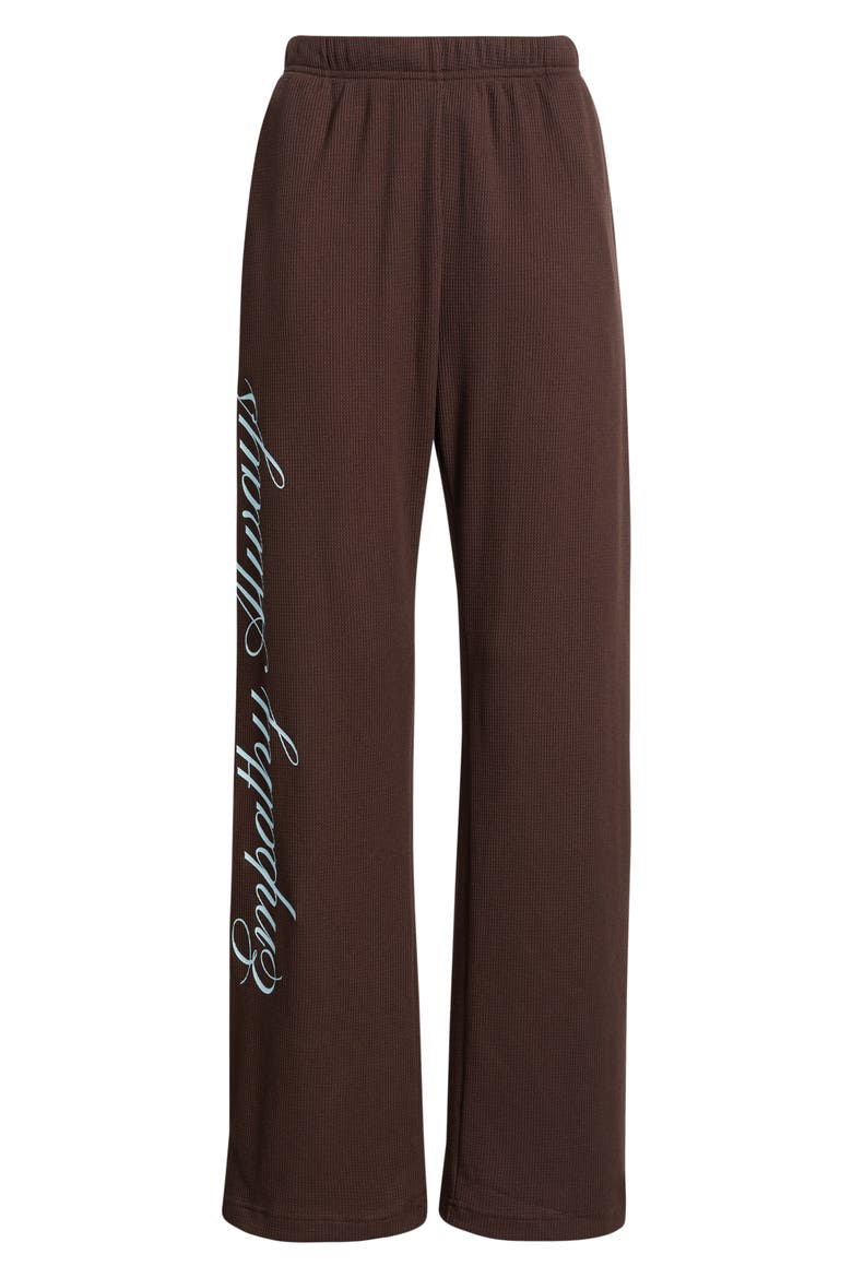 Empathy Always Waffle Knit Pants, Alternate, color, BROWN