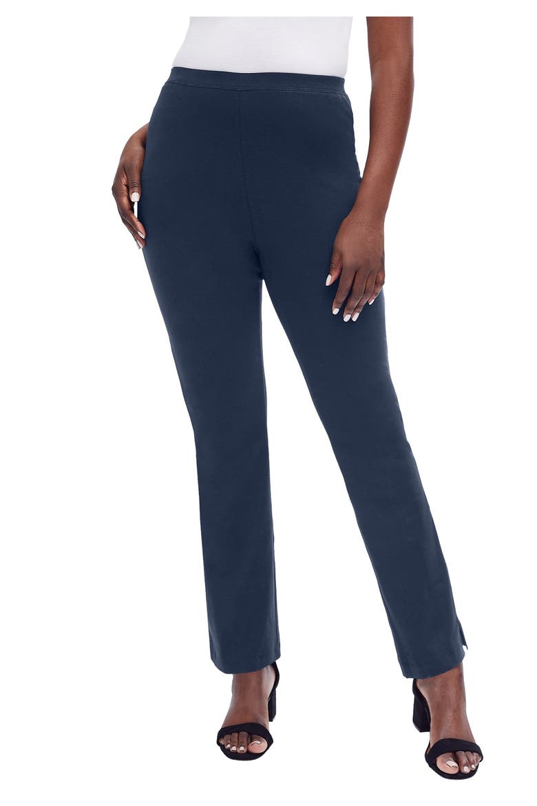 Everyday Stretch Cotton Straight Leg, Main, color, NAVY