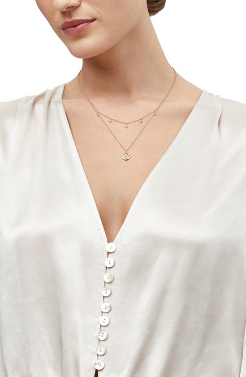 Frankie & Zoe Diamond Layered Necklace In Gold