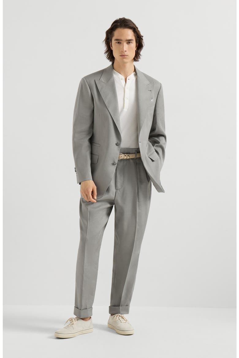Gabardine trousers, Alternate, color, Khaki