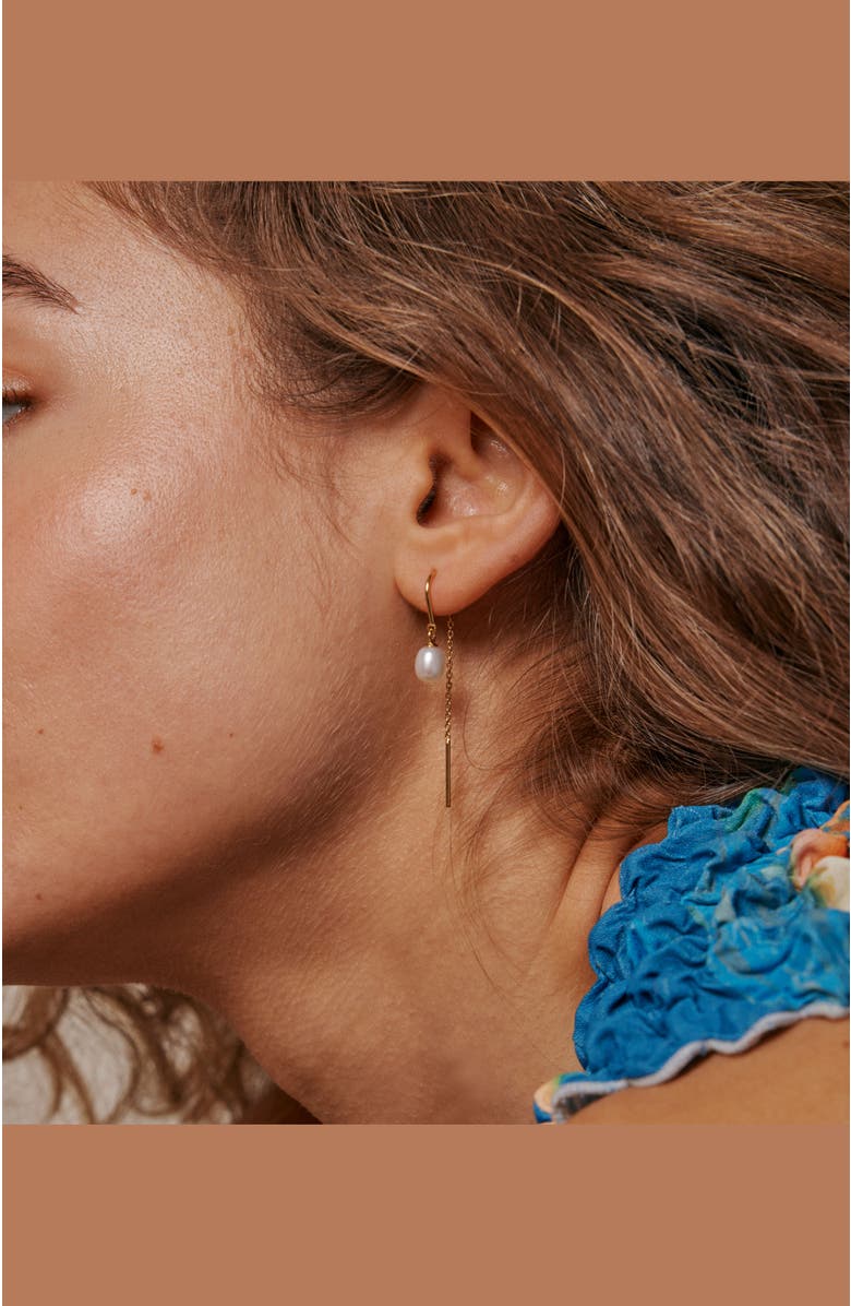 Enamel Copenhagen Eleanor Pearl Earring, Alternate, color, Pearl