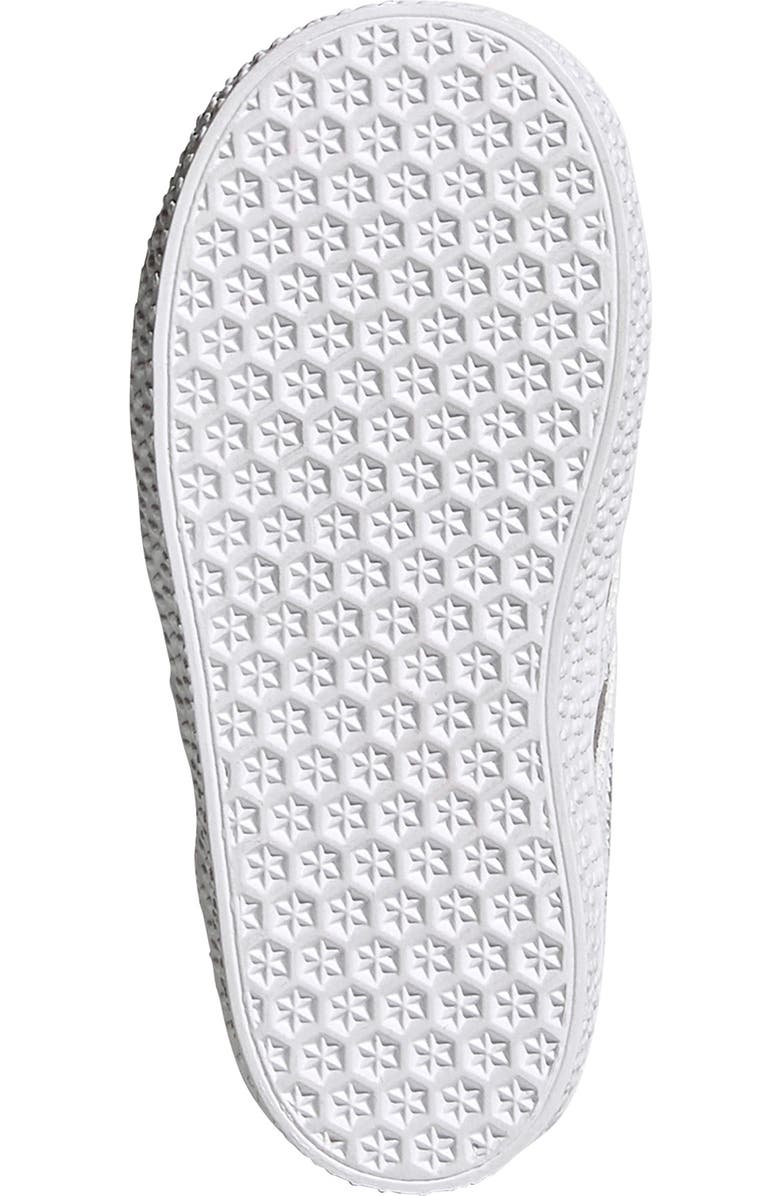 adidas Gazelle Sneaker, Alternate, color, Grey/ White/ Gold