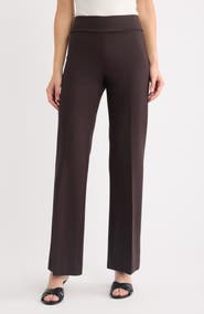 Anne Klein High Waist Wide Leg Pull-On Pants