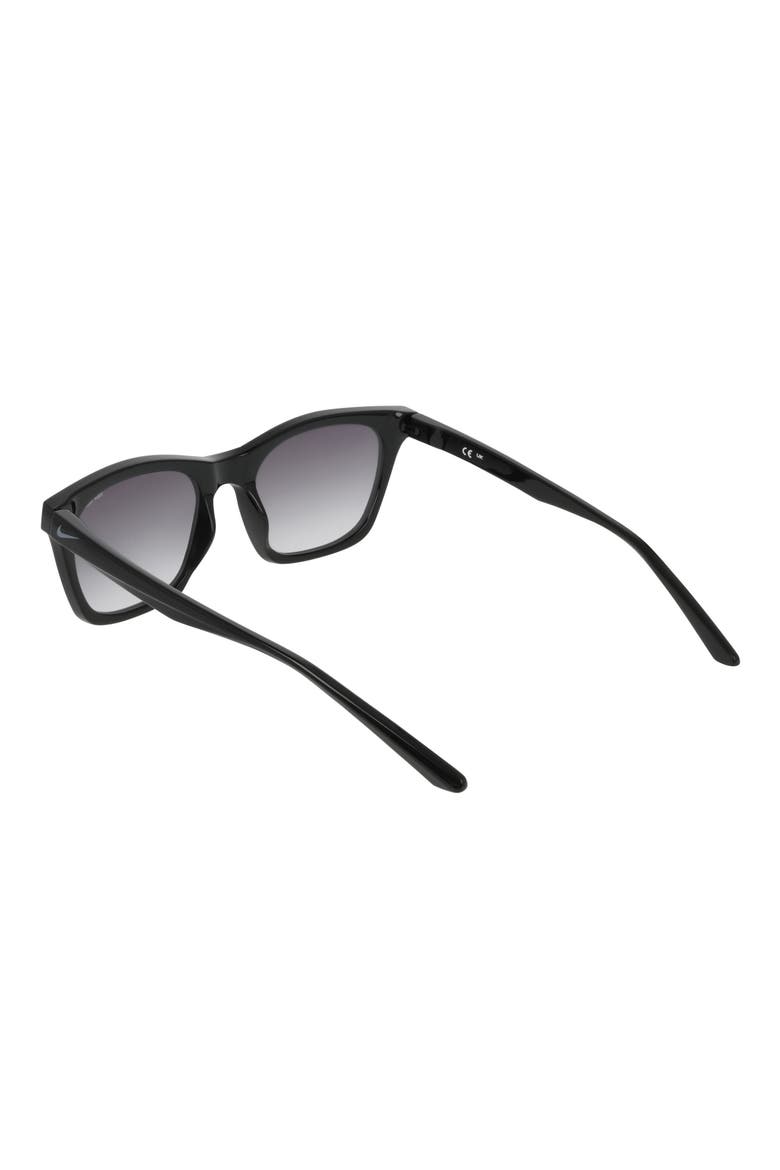 Vital Flow 53mm Gradient Tea Cup Sunglasses, Alternate, color, BLACK / SMOKE GRADIENT