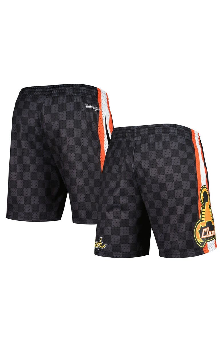 Mitchell & Ness Men's Mitchell & Ness Black San Jose Earthquakes City Mesh Shorts, Alternate, color, Black