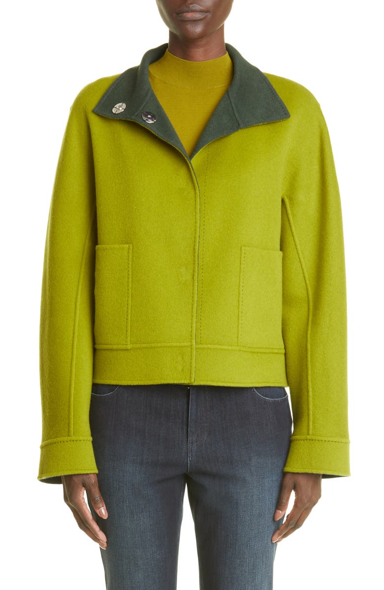 Lafayette 148 New York Simone Reversible Wool & Cashmere Coat, Main, color,