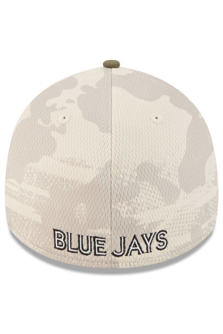 Men's New Era Light Beige/Olive Toronto Blue Jays 2025 Armed Forces Day 39THIRTY Flex Hat, Alternate, color, Light Beige