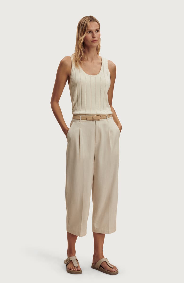Varley Ayaka Wide Rib Cotton Tank, Alternate, color, Pristine