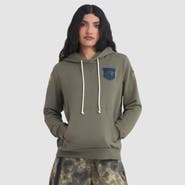 Nike Women's Nike Olive Carolina Panthers 2025 Salute to Service Sideline Standard Issue Dri-FIT Hoodie