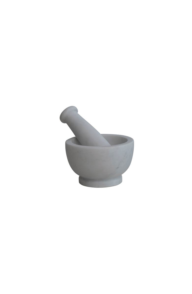 Storied Home Marble Mortar and Pestle, Main, color, White