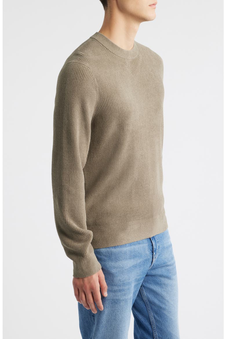 Horso Crewneck Sweater, Alternate, color, OPEN BROWN