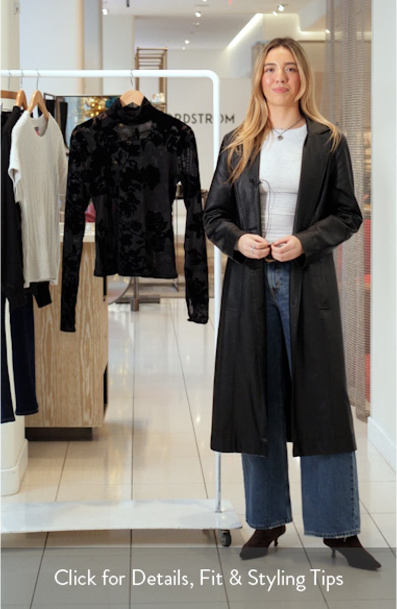 Zadie Velvet Floral Mesh Top, sales video thumbnail