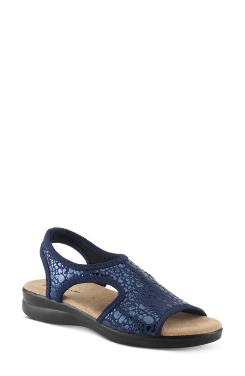 Flexus By Spring Step Nyaman Slingback Sandal In Navy