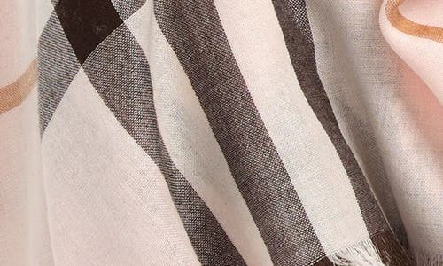 Burberry Reversible Medium Check Wool & Silk Scarf In Pink