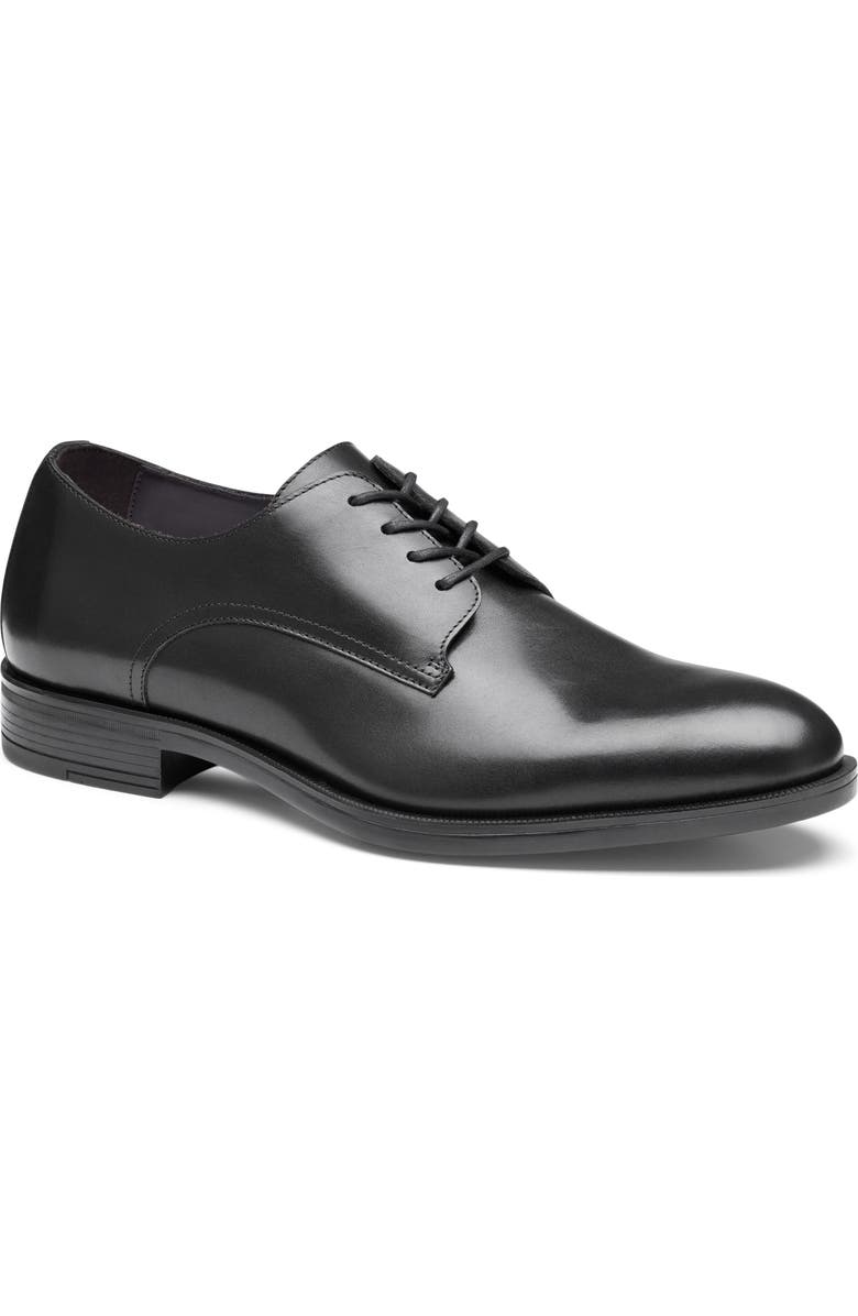 Johnston & Murphy Conlin Plain Toe Oxford, Main, color, Black Full Grain