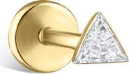 MARIA TASH Diamond Triangle Single Stud Earring