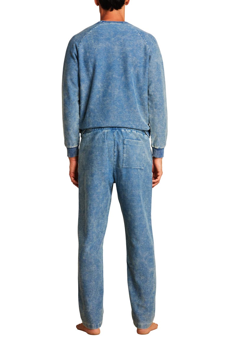 Barefoot Dreams<sup>®</sup> Denim Wash Knit Drawstring Track Pants, Alternate, color, 